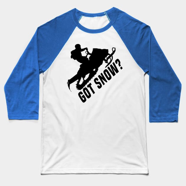 Snowmobiling Baseball T-Shirt by Shiva121